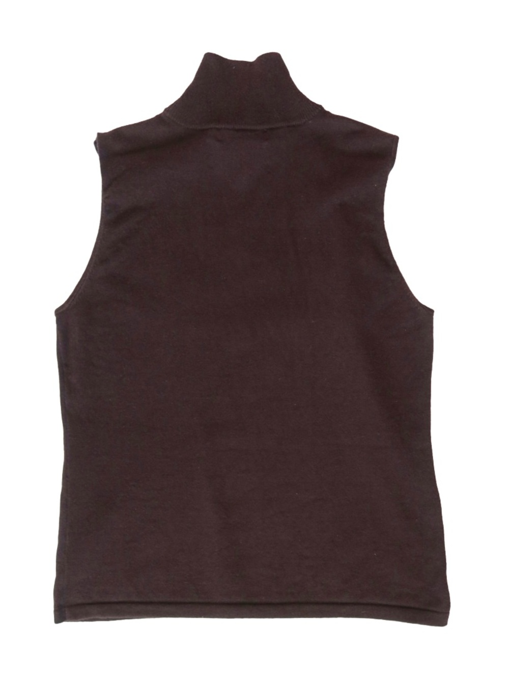 Ralph Lauren Active Brown Sleeveless Mock Neck Top - Picture 2 of 4